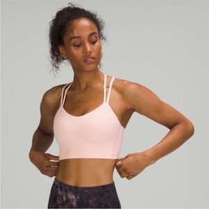 Lululemon Athletica Like a Cloud Longline Light Pink Sports Bra